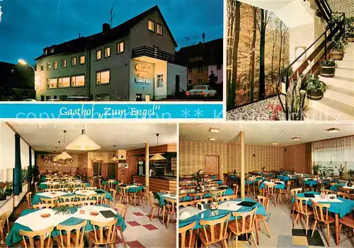 AK / Ansichtskarte Rechtenbach_Spessart Gasthof Zum Engel Gastraeume Treppe Rechtenbach Spessart