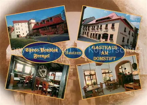 AK / Ansichtskarte Bautzen Gasthaus am Domstift Gastraeume Spree Pension Bautzen