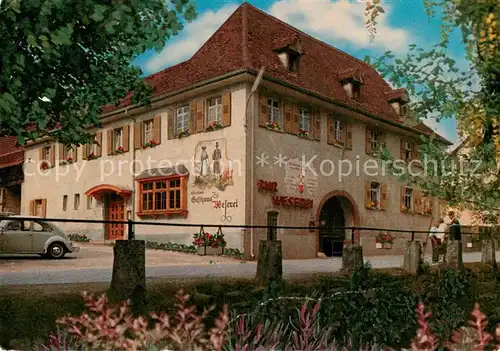 AK / Ansichtskarte Kandern Gasthaus Zur Weserei Kandern
