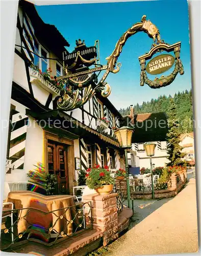 AK / Ansichtskarte Bad_Herrenalb Moenchs Posthotel Historische Klosterschaenke Bad_Herrenalb