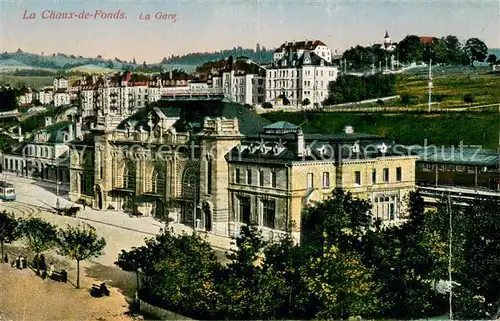 AK / Ansichtskarte La_Chaux de Fonds_NE La Gare 