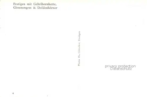 AK / Ansichtskarte Frutigen_BE mit Gehrihornkette Giesenengrat und Doldenhoerner Frutigen BE