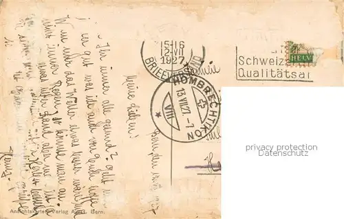 AK / Ansichtskarte Loetschbergbahn_BE Ruine Tellenburg 