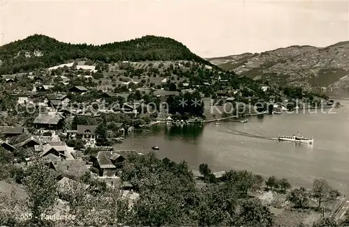 AK / Ansichtskarte Faulensee_Thunersee Panorama Faulensee_Thunersee