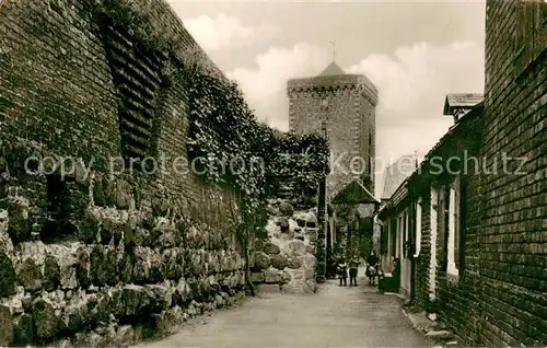 AK / Ansichtskarte Zons_Rhein An der Stadtmauer 
