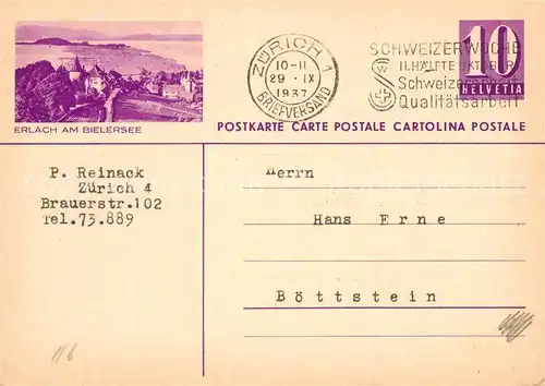 AK / Ansichtskarte Erlach_Bielersee_BE Panorama 
