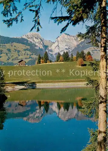 AK / Ansichtskarte Diemtigtal_BE Egelsee mit Stockhorn 