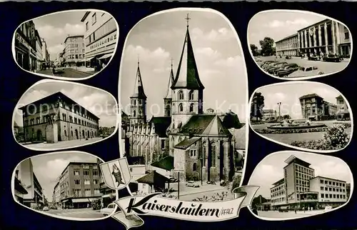 AK / Ansichtskarte Kaiserslautern Ortsansichten mit Kirche Kaiserslautern