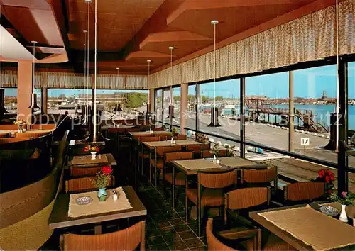 AK / Ansichtskarte Luebeck Faehrhafen Restaurant Skandinavia Innenansicht Luebeck