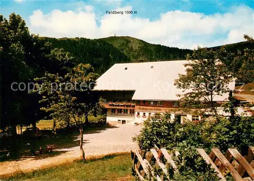 AK / Ansichtskarte Feldberg_1450m_Schwarzwald Raimartihof Gasthaus Zum Feldsee Aussenansicht m. Feldberg 