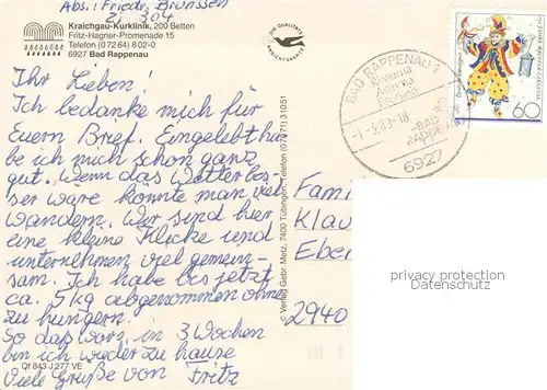 AK / Ansichtskarte Bad_Rappenau Kraichgau Kurklinik Teilansichten Bad_Rappenau