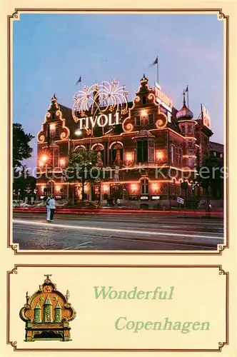 AK / Ansichtskarte Copenhagen_Kobenhavn_DK Tivoli Eingang Beleuchtung 