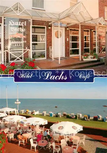 AK / Ansichtskarte Wilhelmshaven Hotel Lachs Eingang Terrasse Meer Wilhelmshaven