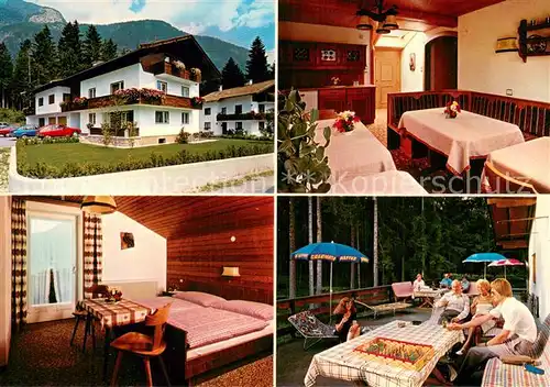 AK / Ansichtskarte Muenster_Tirol Gaestehaus am Waldesrand Ferienwohnungen Terrasse Muenster_Tirol