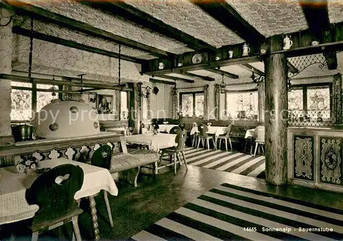 AK / Ansichtskarte Sonthofen_Oberallgaeu Sonnenalp Bauernstube Sonthofen Oberallgaeu
