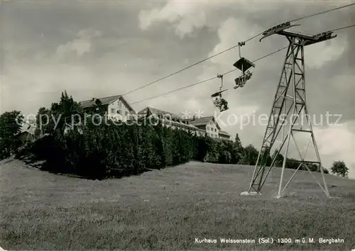 AK / Ansichtskarte Weissenstein_1300m_SO Kurhaus Weissenstein Sessellift 