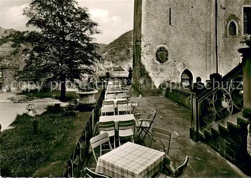 AK / Ansichtskarte Gondorf_Mosel Schloss Liebieg Terrasse Gondorf Mosel