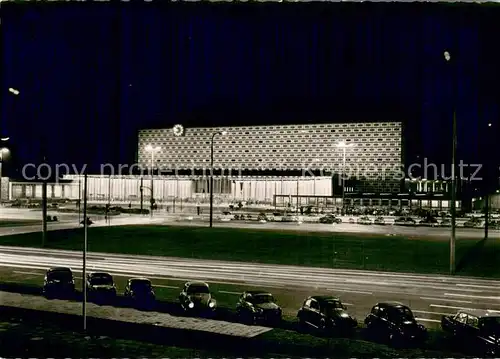 AK / Ansichtskarte Braunschweig Neuer Hauptbahnhof Nachtaufnahme Braunschweig