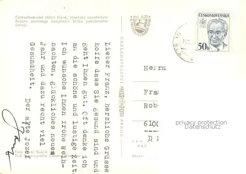 AK / Ansichtskarte Trebon_Czechia Sanatorium Aurora 