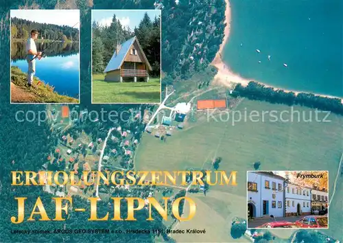 AK / Ansichtskarte Lipno_CZ Erholungszentrum JAF am Lipno Stausee Boehmerwald Luftbild 