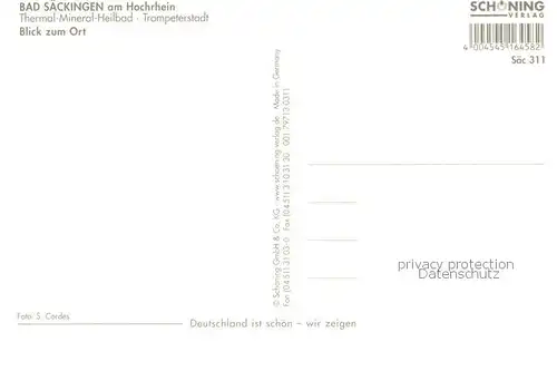 AK / Ansichtskarte Bad_Saeckingen Thermal Mineral Heilbad Trompeterstadt am Rhein Bad_Saeckingen