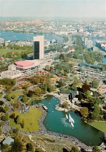 AK / Ansichtskarte Hamburg Blick vom Fernsehturm auf Congress Centrum und Alster Hamburg