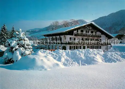 AK / Ansichtskarte Ostin_Tegernsee Skihotel zum Kistlerwirt Winterlandschaft Ostin_Tegernsee