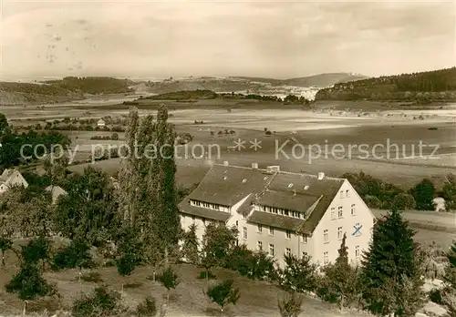 AK / Ansichtskarte Wehrda_Marburg_Lahn Diakonissen Mutterhaus Hebron Landschaftspanorama Wehrda_Marburg_Lahn