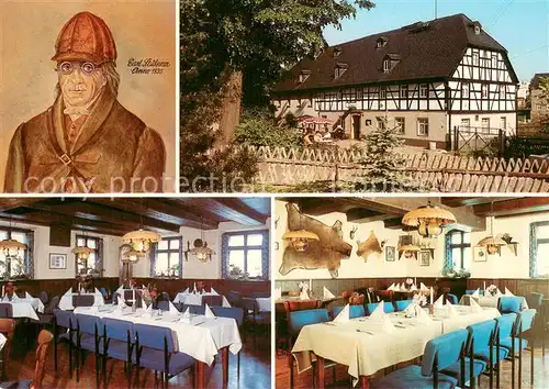 AK / Ansichtskarte Grossolbersdorf Gasthaus Zur Laende Gastraeume 
