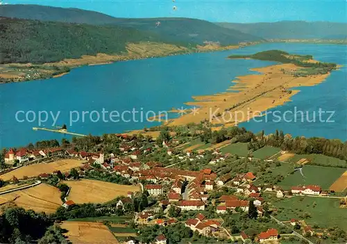 AK / Ansichtskarte Erlach_Bielersee_BE Fliegeraufnahme 