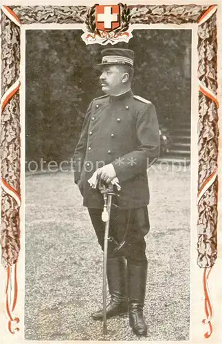 AK / Ansichtskarte Militaria_Schweiz General Welle Militaria Schweiz