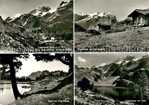 AK / Ansichtskarte Engstlenalp_BE mit Berneralpen Engstlensee und Titlis Engstlenalp_BE