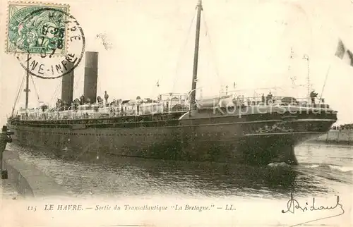 AK / Ansichtskarte Verlag_LL_Nr. Nr.115 LE HAVRE  La Bretagne 