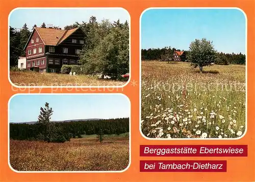 AK / Ansichtskarte Tambach Dietharz Berggaststaette Ebertswiese Panorama Tambach Dietharz