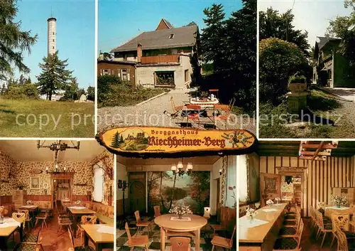 AK / Ansichtskarte Riechheimer Berg Berggasthaus Riechheimer Berg Aussichtsturm Gastraeume Riechheimer Berg