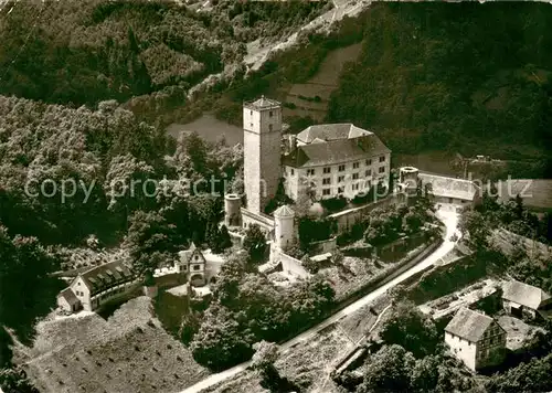 AK / Ansichtskarte Hassmersheim Burg Guttenberg Fliegeraufnahme Hassmersheim