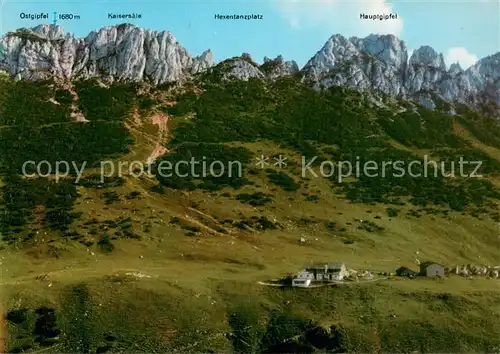 AK / Ansichtskarte Kampenwand_Chiemgau mit Steinlingalm Hauptgipfel Kampenwand Chiemgau