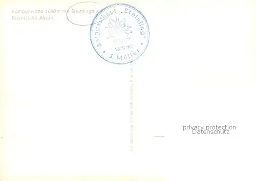 AK / Ansichtskarte Kampenwand_Chiemgau mit Steinlingalm Hauptgipfel Kampenwand Chiemgau