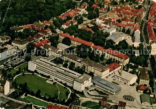 AK / Ansichtskarte Muenchen Krankenhaus rechts der Isar Fliegeraufnahme Muenchen