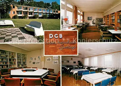 AK / Ansichtskarte Springe_Deister DGB Bundesschule Springe Details Springe_Deister
