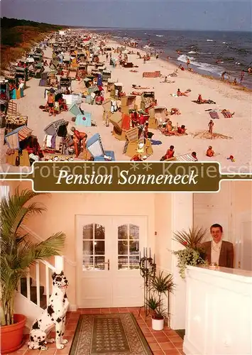 AK / Ansichtskarte Zinnowitz_Ostseebad Strand Pension Sonneneck Zinnowitz_Ostseebad