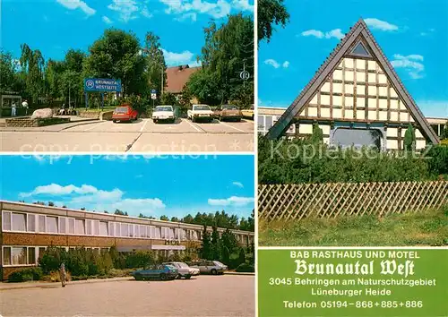 AK / Ansichtskarte Behringen_Bispingen BAB Rasthaus und Motel Brunautal West Behringen Bispingen