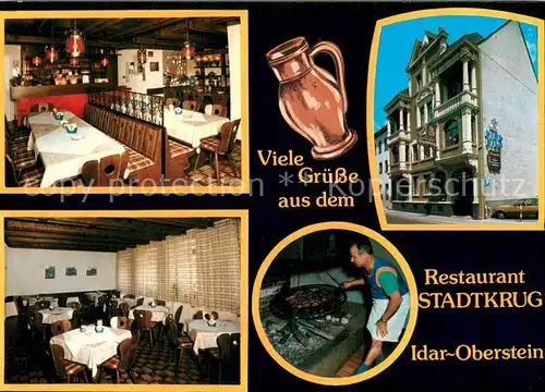 AK / Ansichtskarte Idar Oberstein Restaurant Stadtkrug Gastraeume Kueche Idar Oberstein