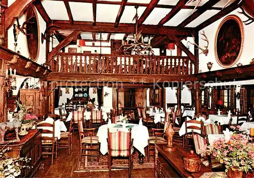 AK / Ansichtskarte Ascheberg_Westfalen Jagdschloesschen Gastraum Ascheberg_Westfalen