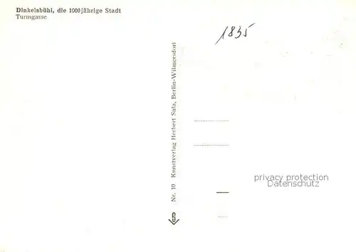 AK / Ansichtskarte Dinkelsbuehl Turmgasse Dinkelsbuehl