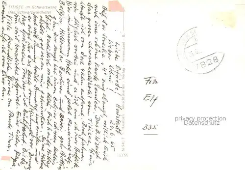 AK / Ansichtskarte Titisee Schwarzwaldhotel Titisee