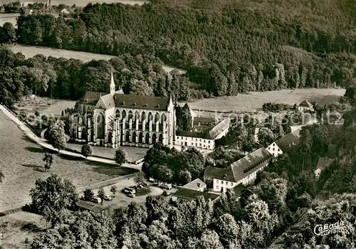 AK / Ansichtskarte Altenberg_Rheinland Dom zu Altenberg Fliegeraufnahme Altenberg_Rheinland