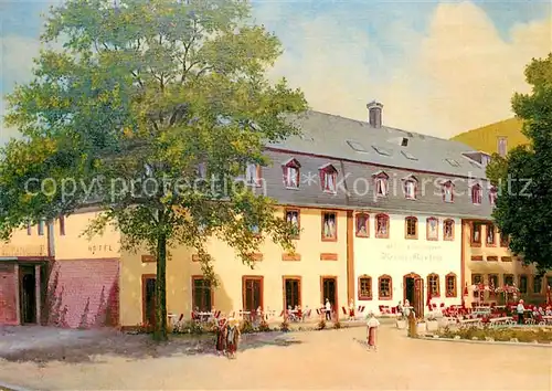 AK / Ansichtskarte Trier Hotel Blesius Garten Aussenansicht Biergarten Trier