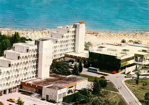 AK / Ansichtskarte Albena Fliegeraufnahme Hotel Terwel u. Strand Albena