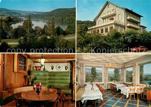 AK / Ansichtskarte Ruemikon Landgasthof Engel Rheinansicht Ruemikon